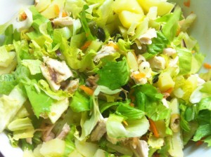 Salada de frango